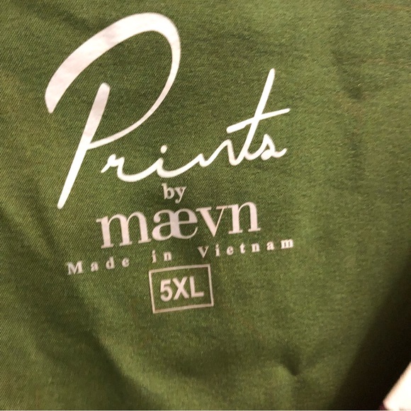 NWT Maevn Prints Fall Animal print short sleeve scrub top size 5X - Picture 6 of 7